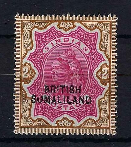 Image of Somaliland Protectorate SG 22b LMM British Commonwealth Stamp